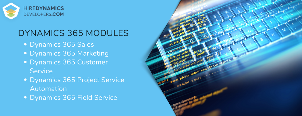 ms dynamics 365 modules