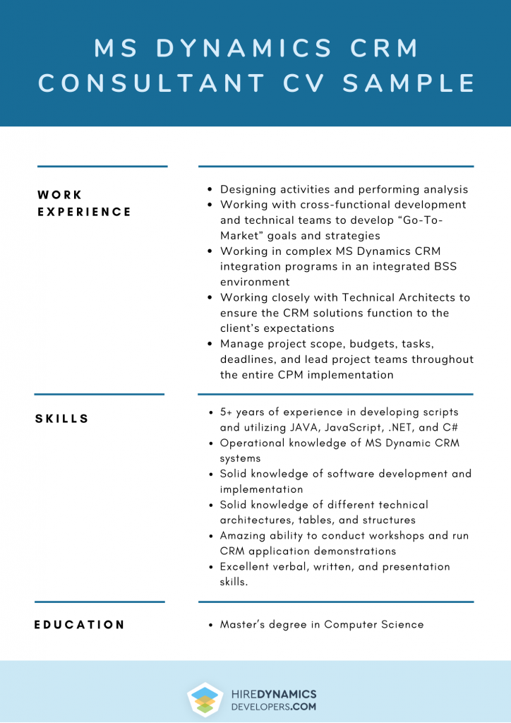 dynamics crm consultant resume example dynamics crm consultant resume example