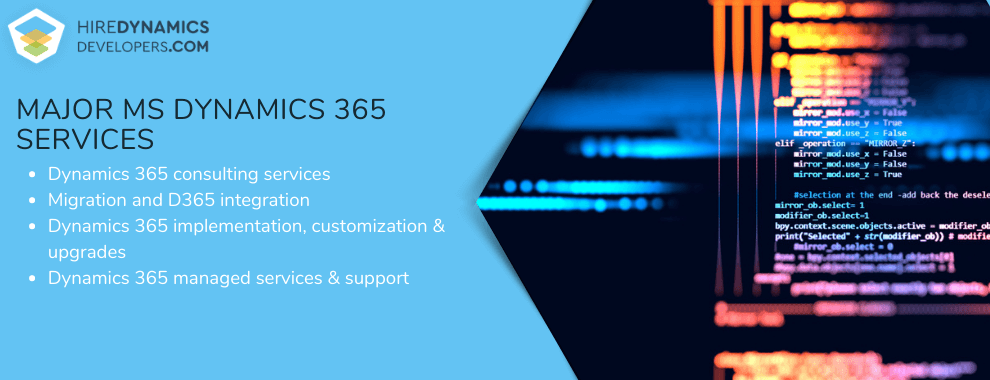 ms dynamics 365 services