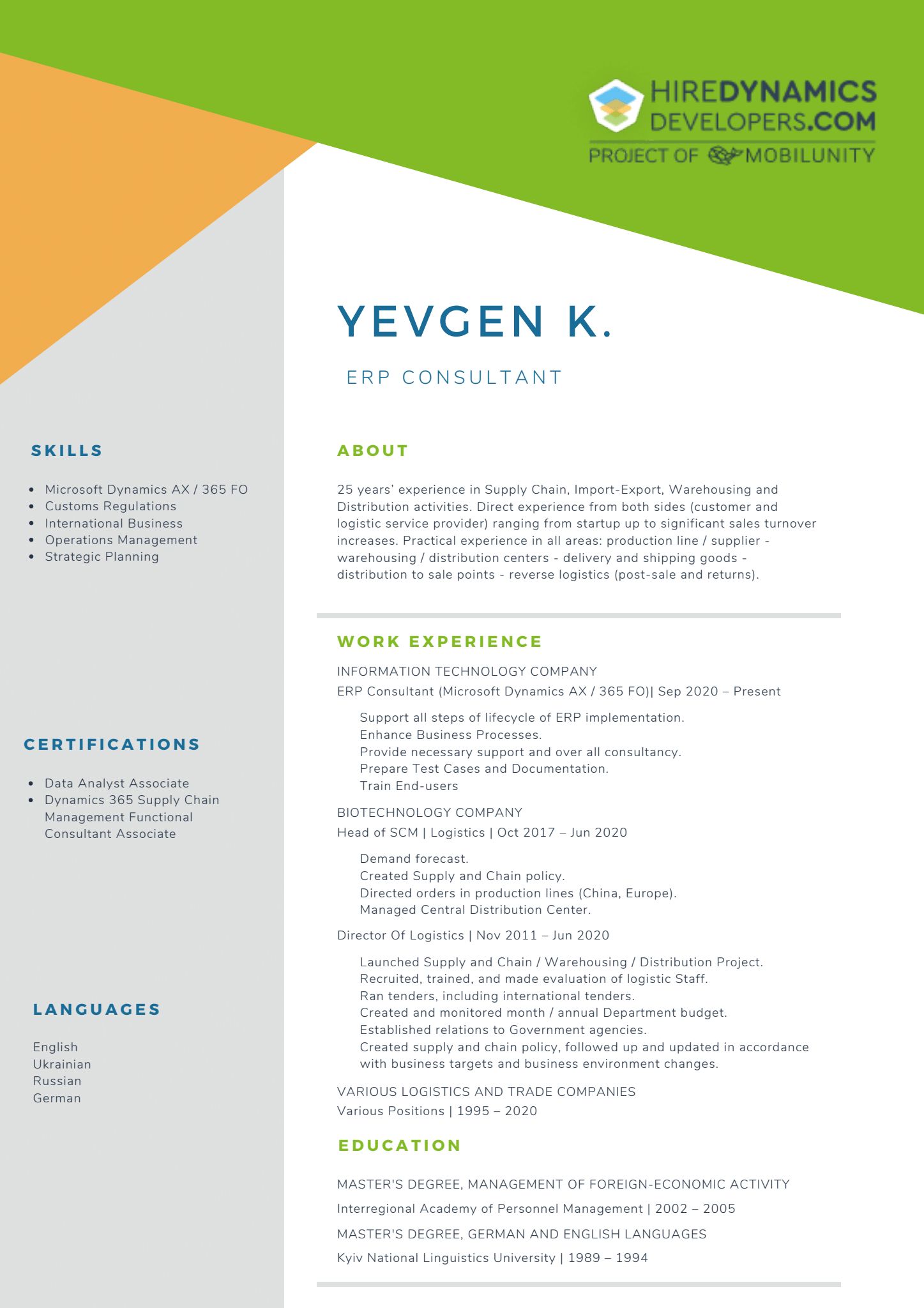 ERP Consultant