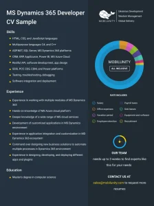 MS Dynamics 365 Developer