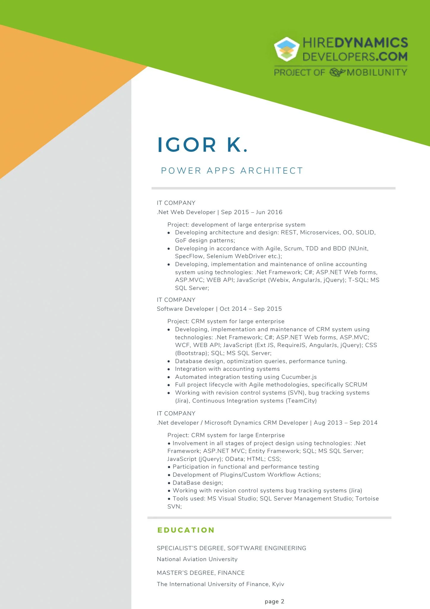 Ihor K. – Power Apps Architect