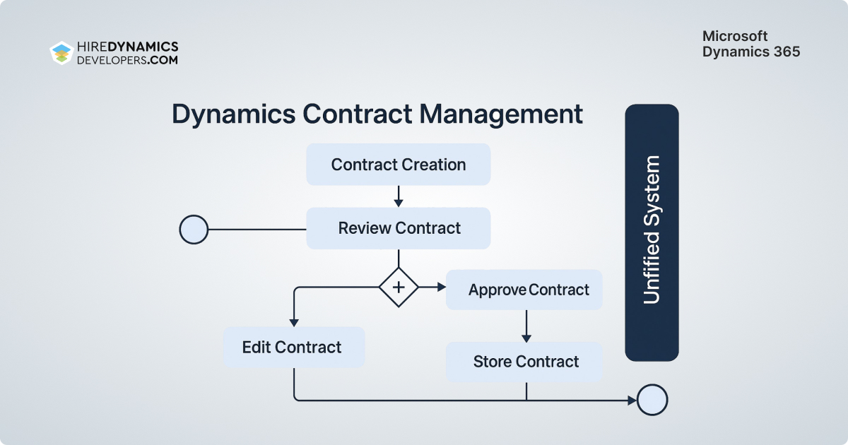 Dynamics contract management BPMN example