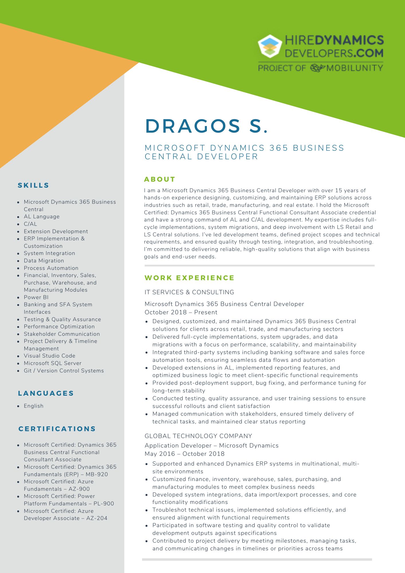 Microsoft Dynamics 365 Business Central Developer