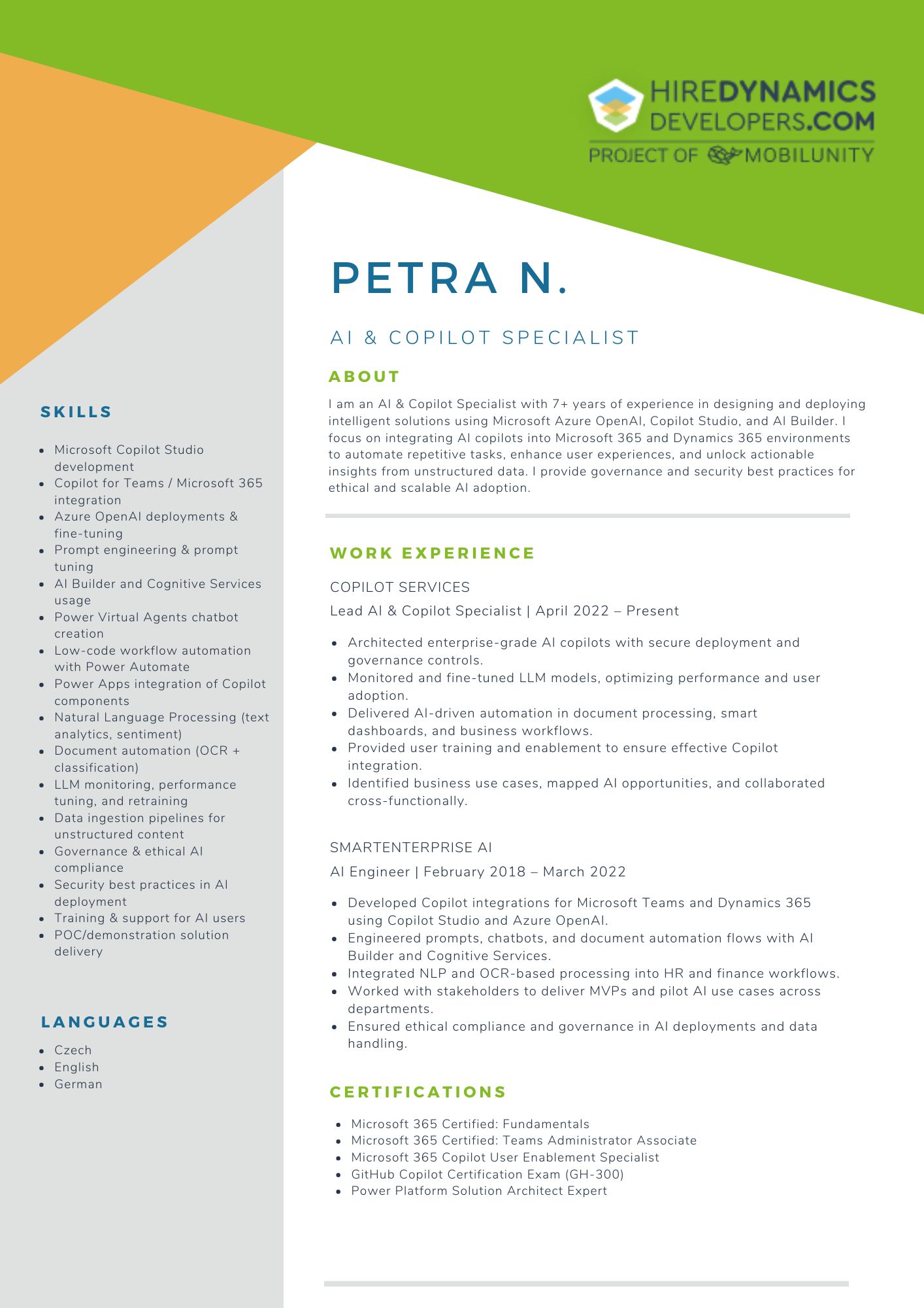 AI & Copilot Specialist 